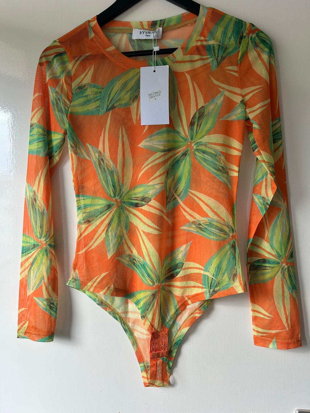 By swan body oranje/groen, maat L, Ophalen of Verzenden, Body of Korset