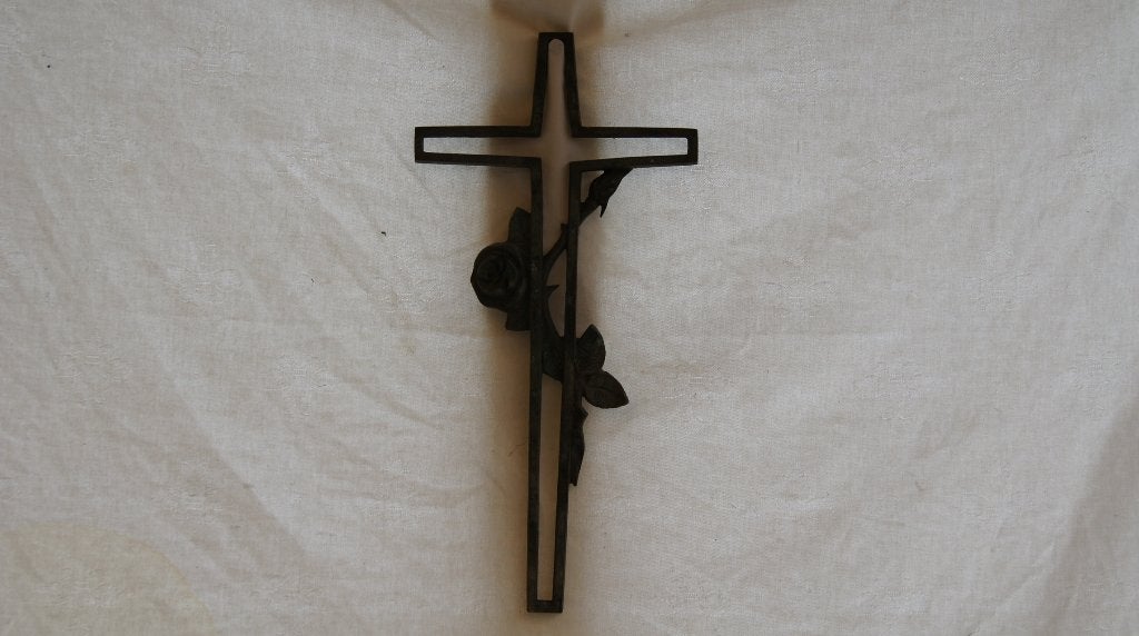 Kruis met rozen / console, Antiek en Kunst, Ophalen of Verzenden