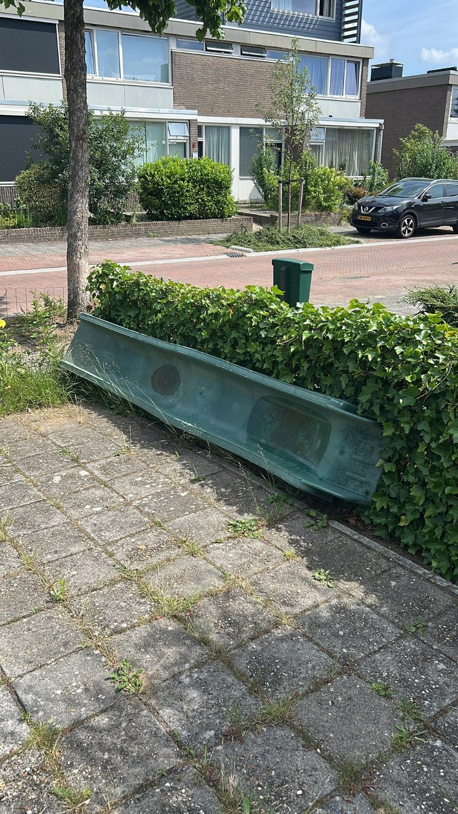 Groene glijbaan, Ophalen, Kunststof, Gebruikt, 100 cm of meer