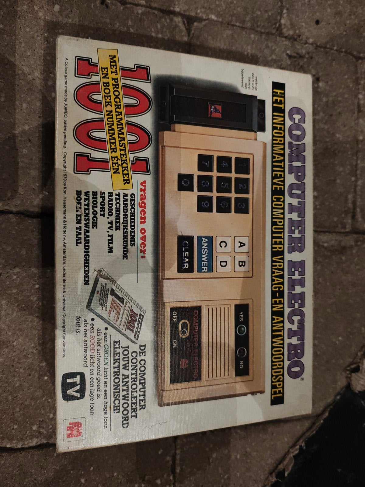 Vintage Computer Electro Vraag- en Antwoordspel (1979), Ophalen, Gebruikt, Elektronica, Met licht