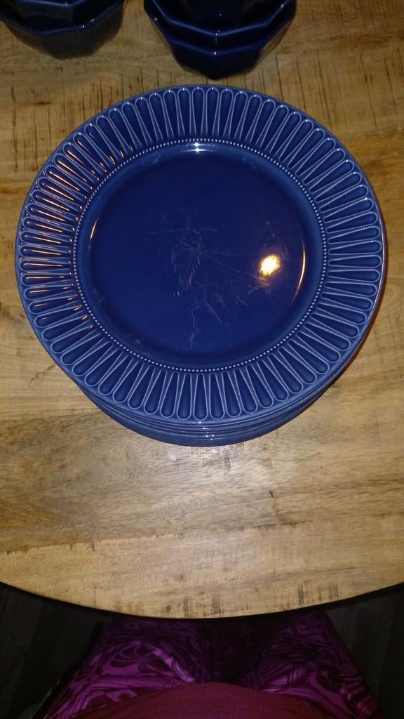 Ikea Strimmig dinerborden (11 stuks), Huis en Inrichting, Ophalen of Verzenden, Gebruikt, Overige stijlen, Bord(en)