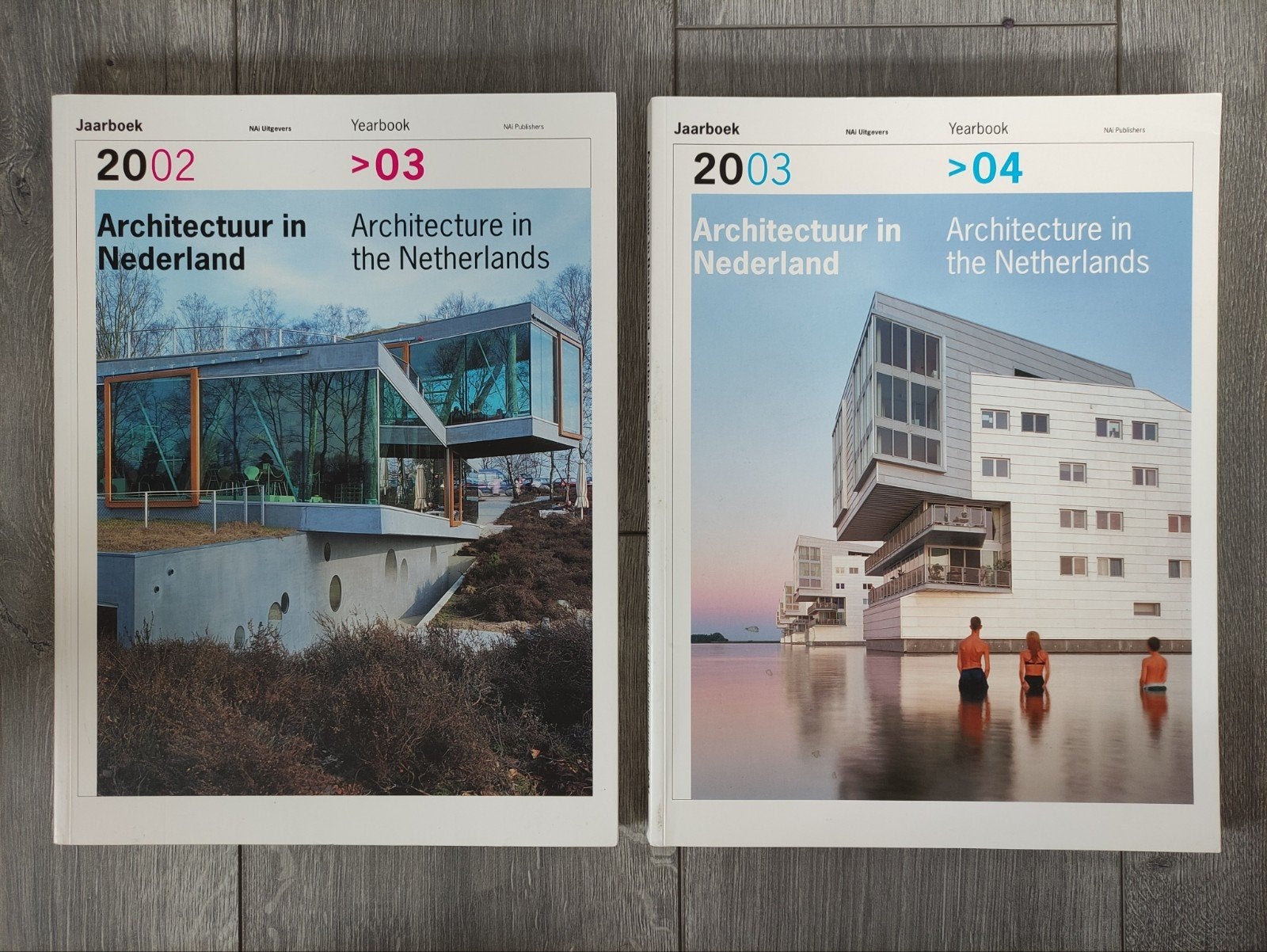 Architectuur in nederland jaarboek 2002/2003 + 2003/2004, Boeken, Ophalen of Verzenden, Architectuur algemeen