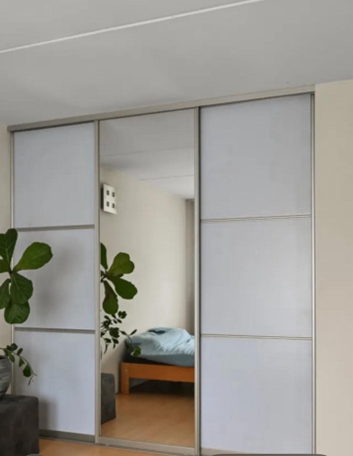 Schuifdeuren compeet met rail hxb 245x237cm, Huis en Inrichting, Ophalen, Glas, Gebruikt, 200 cm of meer