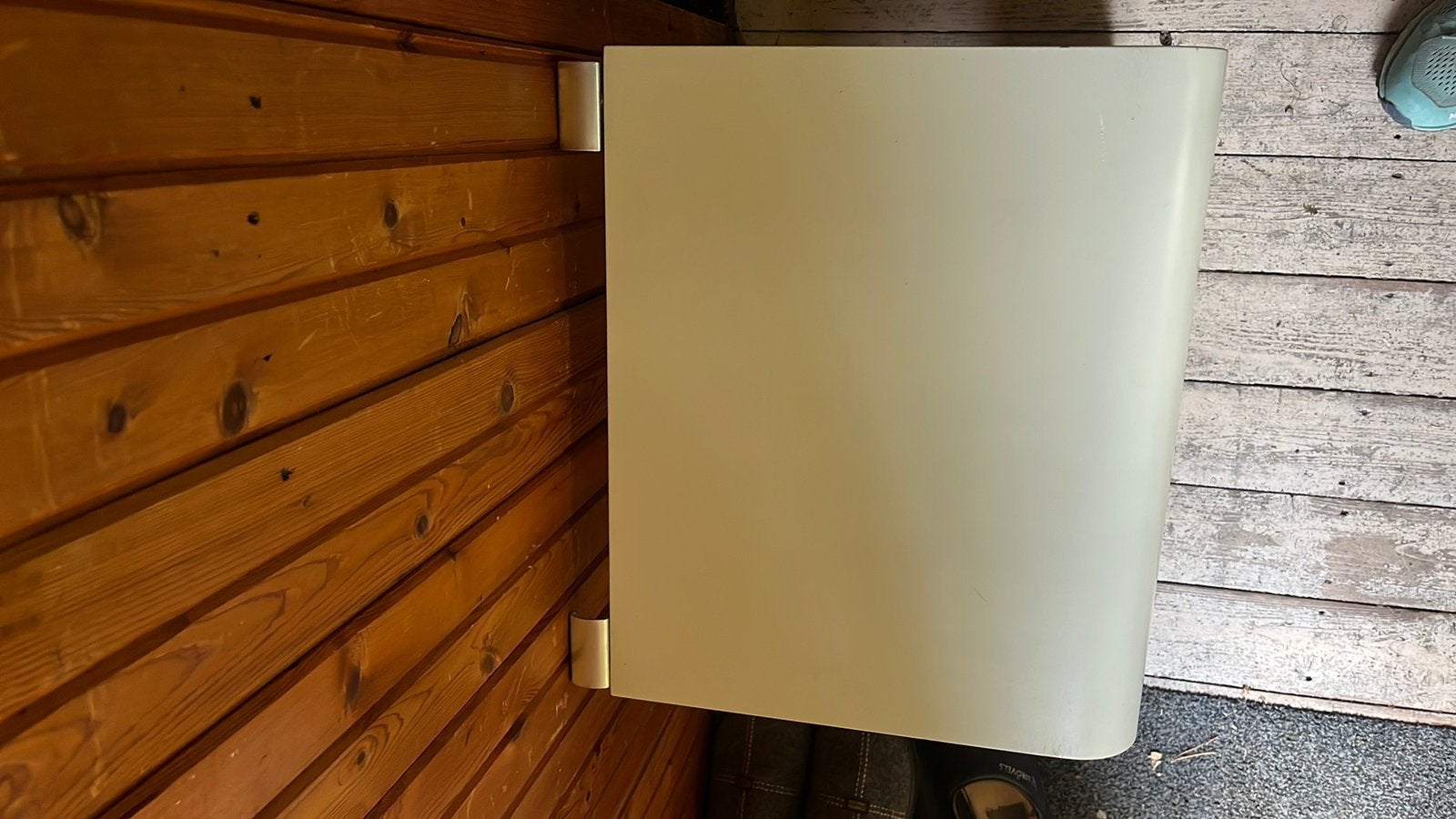 Auping auronde aanhaaktafeltje, Huis en Inrichting, Slaapkamer | Nachtkastjes, Ophalen, Gebruikt, Minder dan 45 cm, Minder dan 55 cm