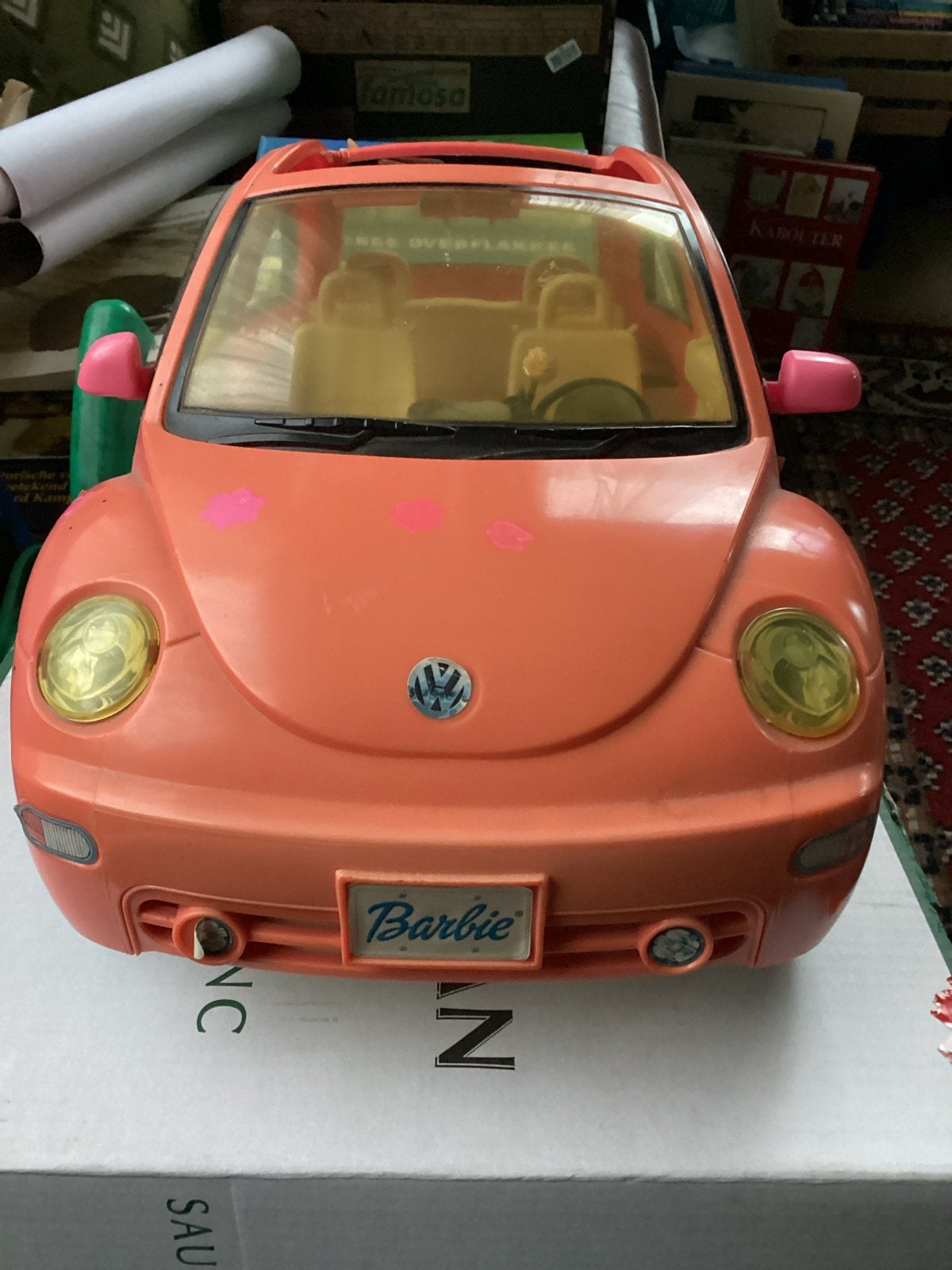 Barbie Volkswagen Kever Speelgoedauto, Ophalen of Verzenden, Gebruikt