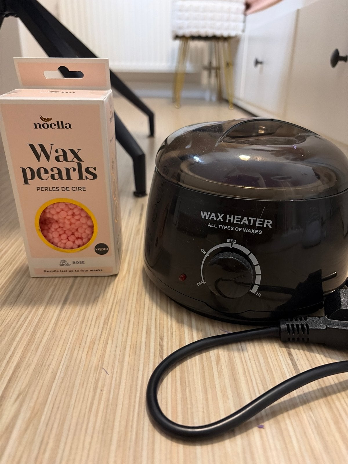 Noella Wax Heater met Wax Parels - Roze, Ophalen of Verzenden, Nieuw, Overige typen