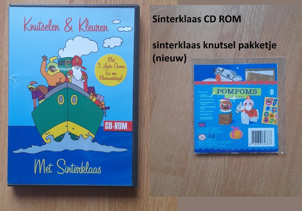 CD-rom knutselen met Sinterklaas of klein knutselpakketje, Ophalen of Verzenden, Nieuw, Educatief, Knutselwerk