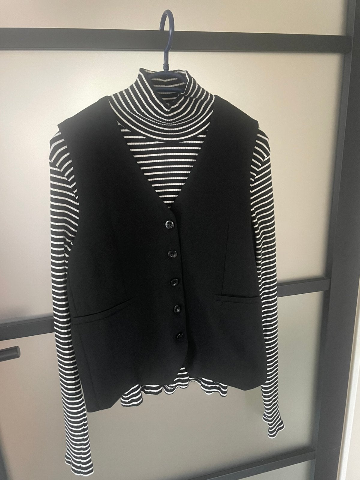 Colletje + gilet, Kleding | Dames, Ophalen of Verzenden, Zo goed als nieuw, Zwart