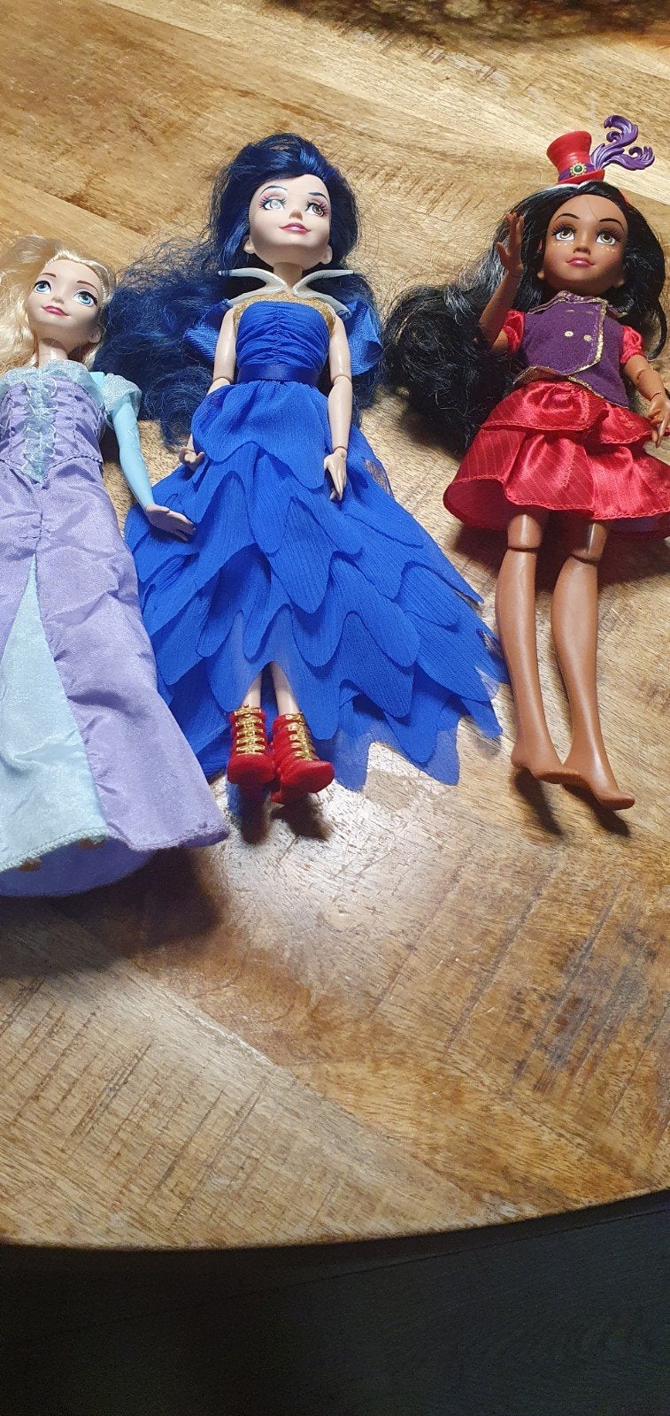 Set van 3 poppen: Elsa, Disney Descendants Freddie en Mal, Ophalen, Gebruikt, Overige typen