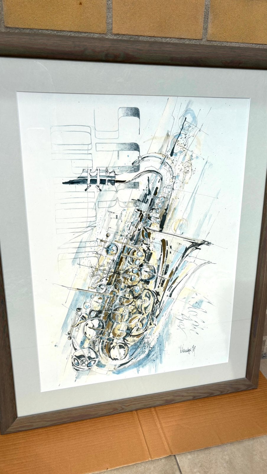 Kunstprint “The Swinging Sax”, Ophalen