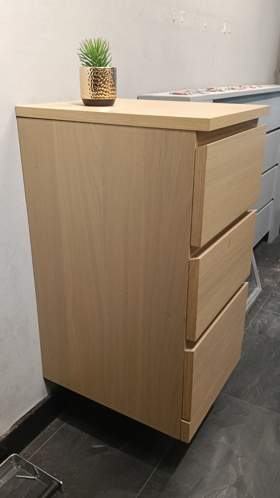2x Houten ladekast met 3 laden - Zo goed als nieuw, Ophalen, Minder dan 50 cm, Zo goed als nieuw, 3 of 4 laden