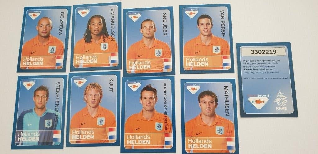 3274 staatsloterij ek voetbal 2008 div spelers, Verzenden