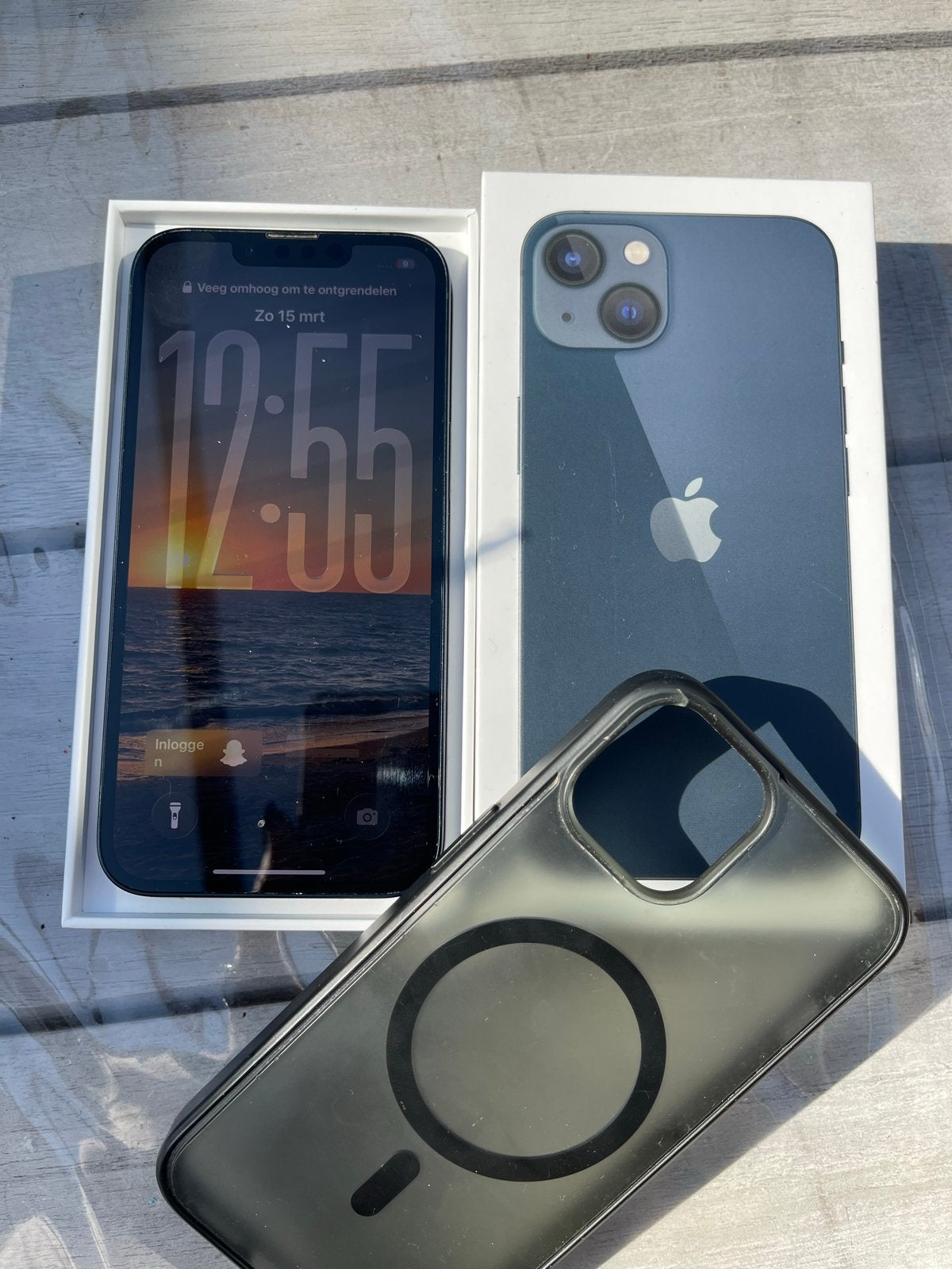 iPhone 13 Midnight 128GB - Zo goed als nieuw, Telecommunicatie, 128 GB, Zwart, IPhone 13, Ophalen of Verzenden