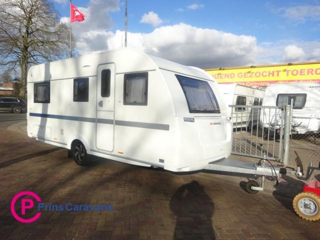 Adria Altea 502 UL Enkele Bedden Grote Koelkast en Rondzit, Caravans en Kamperen, Caravans, Bedrijf, Schokbreker, Adria, Tot en met 4