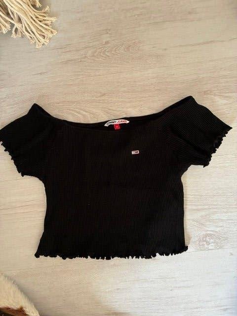 Tommy Jeans shirtje zwart mt. M, Maat 38/40 (M), Zwart, Nieuw, Ophalen of Verzenden