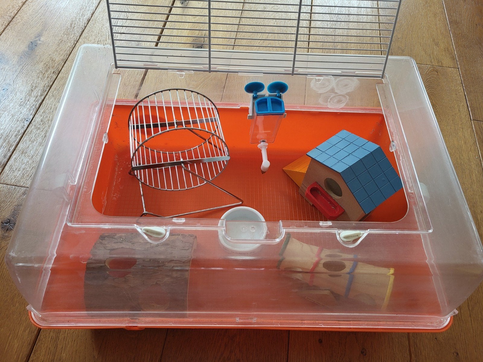 Hamsterkooi, Dieren en Toebehoren, Kooi, Gebruikt, Minder dan 75 cm, Ophalen