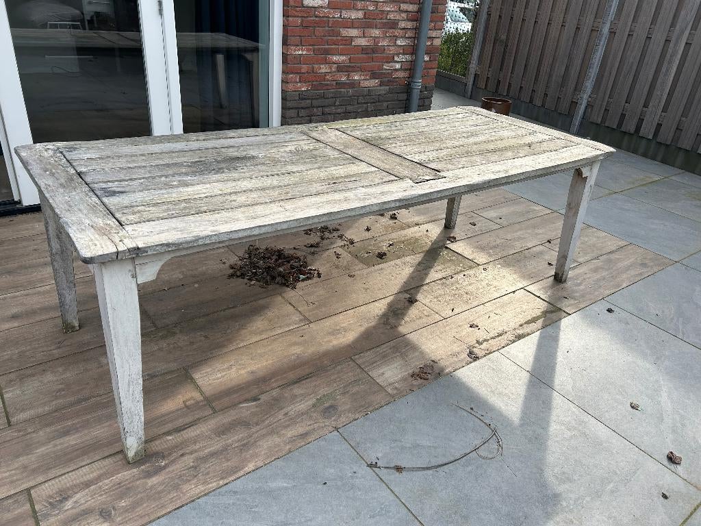 tafel, Huis en Inrichting, Tafels | Eettafels, Ophalen, Gebruikt, 200 cm of meer, 50 tot 100 cm