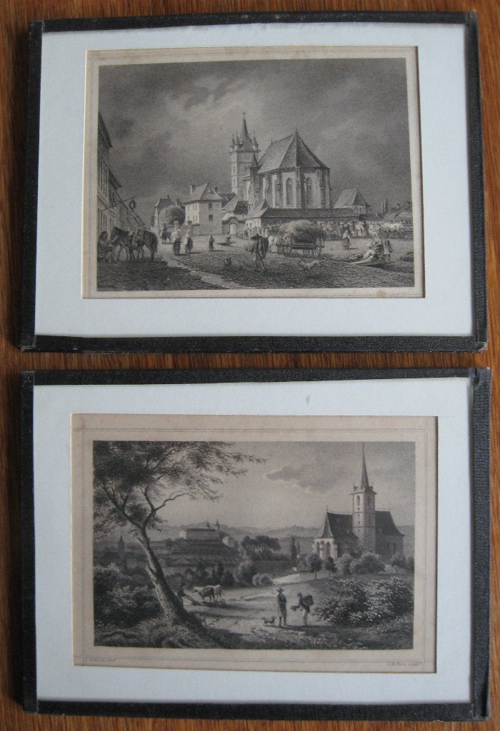 2 prenten uit Duitsland en Oostenrijk, Ophalen of Verzenden, Voor 1940, Gebruikt, Buitenland