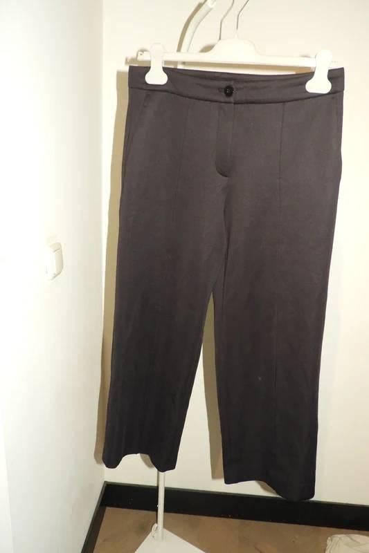 Marccain zwarte broek super zachte stretch stof wijde pijpN3, Maat 38/40 (M), Verzenden, Zwart, Zo goed als nieuw