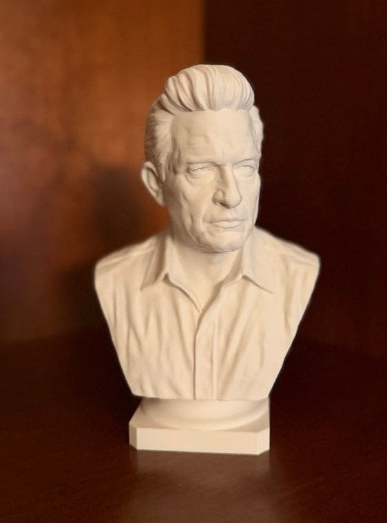 Johnny Cash Buste, Minder dan 20 cm, Buste, Kunststof, Ophalen of Verzenden