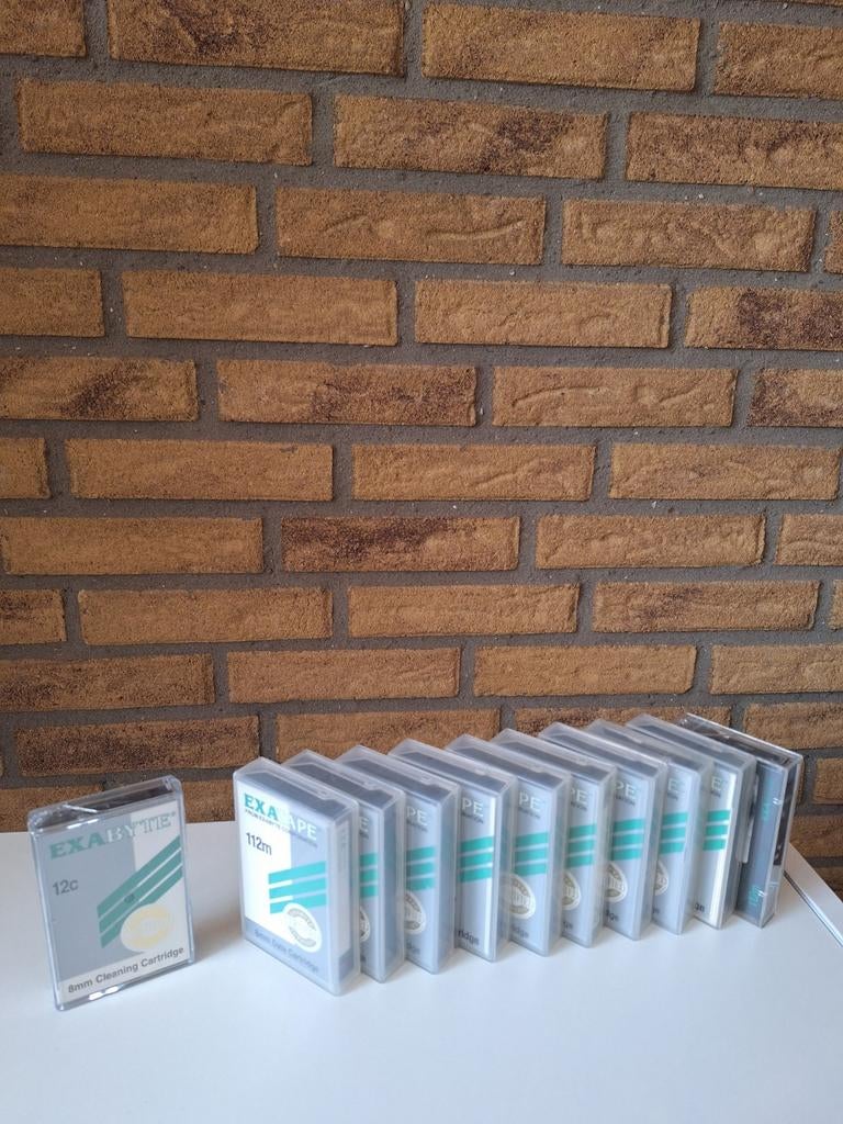 Exabyte Exatape 8mm Data Cartridge + Cleaning Tape, Herschrijfbaar, Overige typen, Exabyte, Verbatim, Nieuw