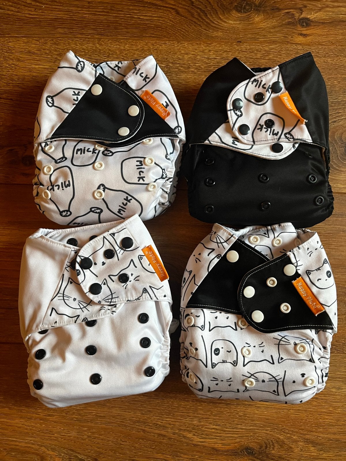 Happy Flute wasbare luiers met boosters - zo goed als nieuw, Kinderen en Baby's, Babykleding | Overige, Ophalen of Verzenden, Zo goed als nieuw