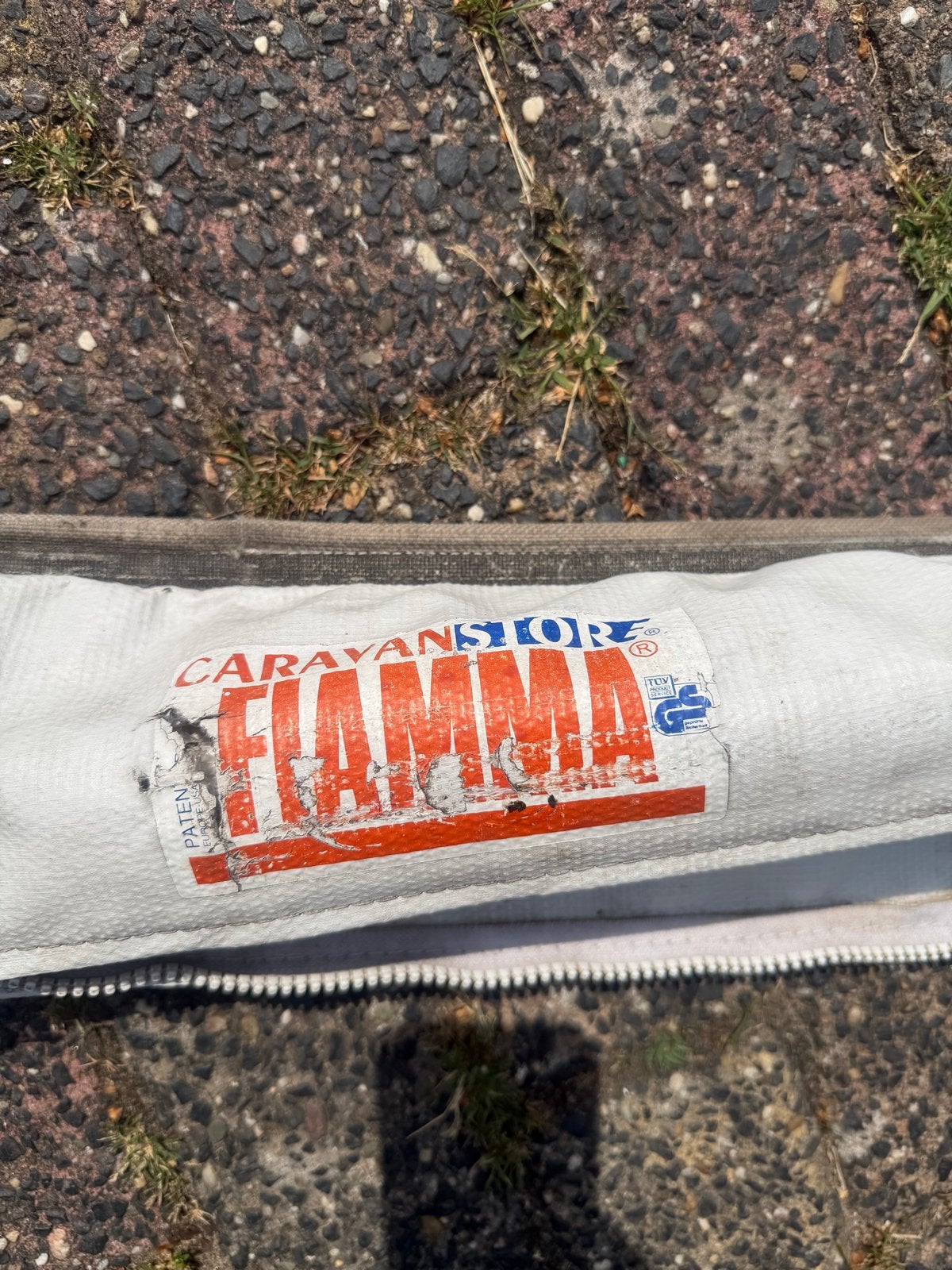 Fiamma Luifel 300x200 grijs/wit - Gebruikt maar heel, Verzenden, Gebruikt