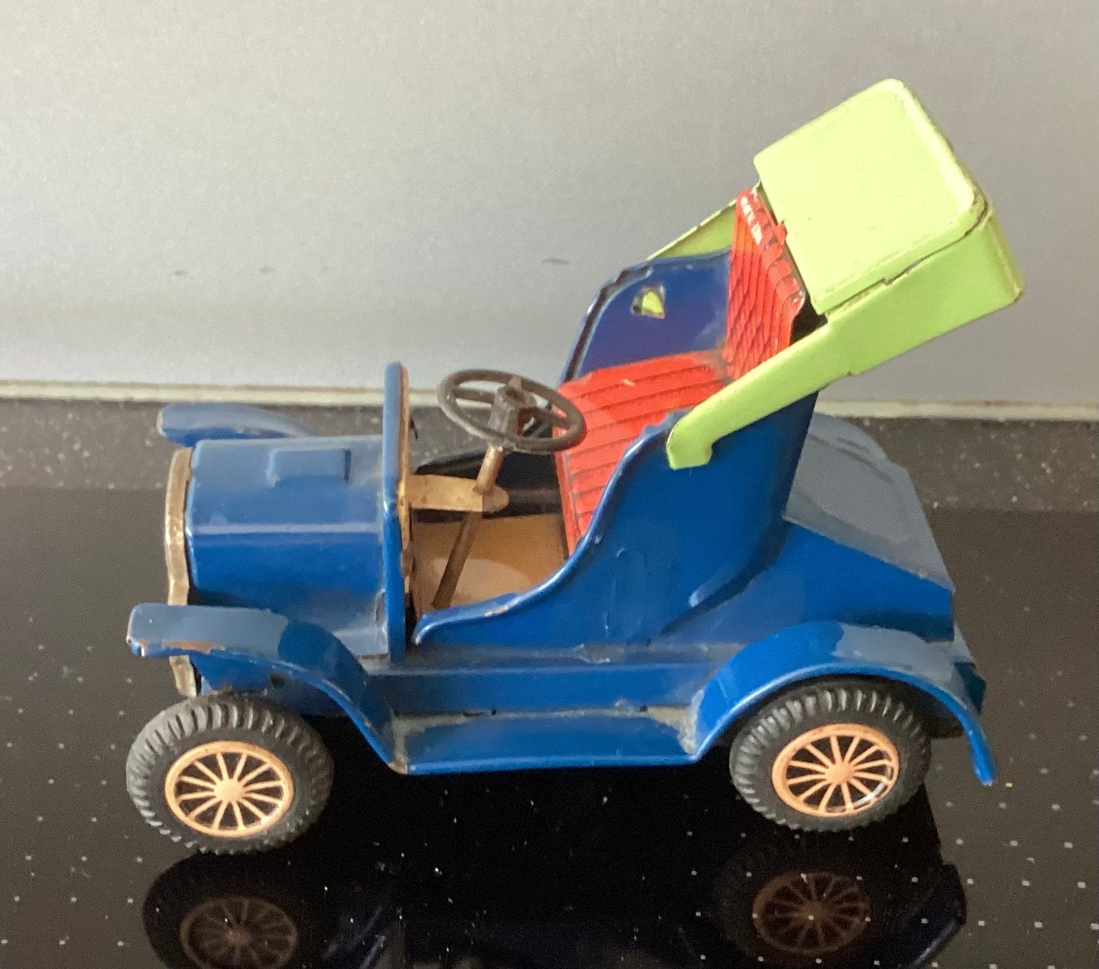 Oude 1950-1960 Blikken Oldtimer T-Ford Cabrio ,made in Japan, Antiek en Kunst, Ophalen
