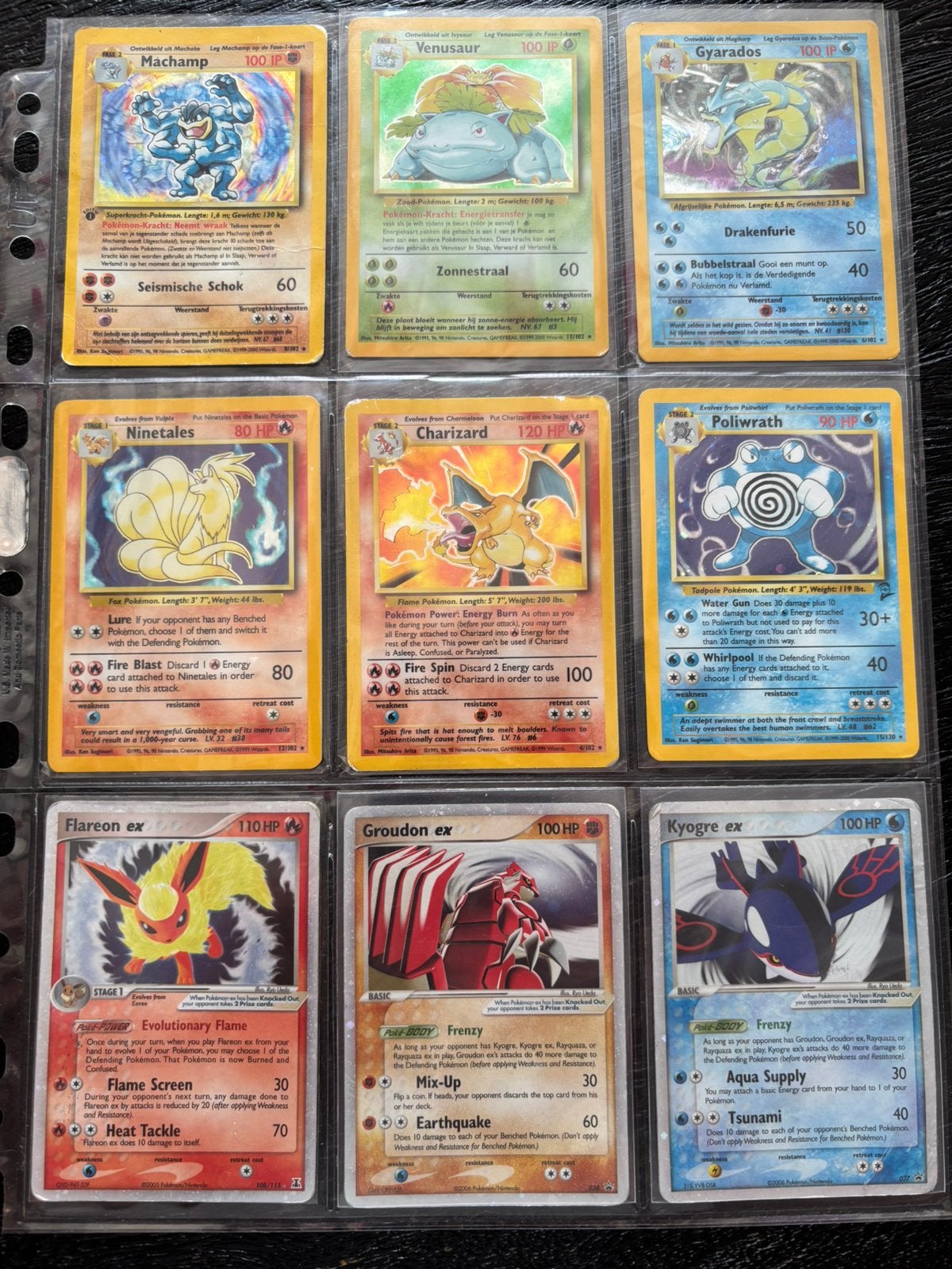 9 oude pokemon kaarten zeldzame!, Hobby en Vrije tijd, Ophalen of Verzenden, Zo goed als nieuw, Meerdere kaarten