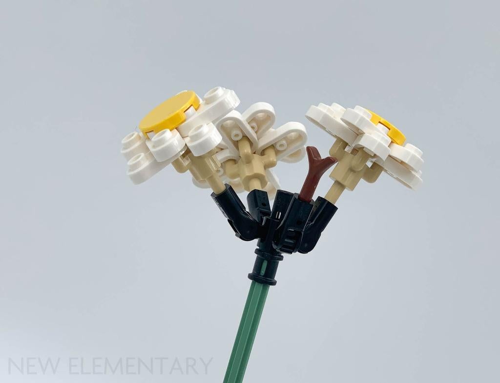LEGO alleen Madelief bloem uit set 10280 Bloemboeket, Ophalen of Verzenden, Zo goed als nieuw, Losse stenen, Lego
