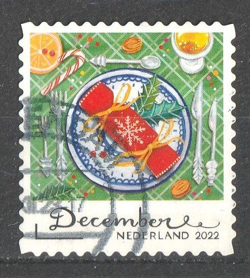 312 R  Decemberzegel  2022, Verzenden, Na 1940, Gestempeld