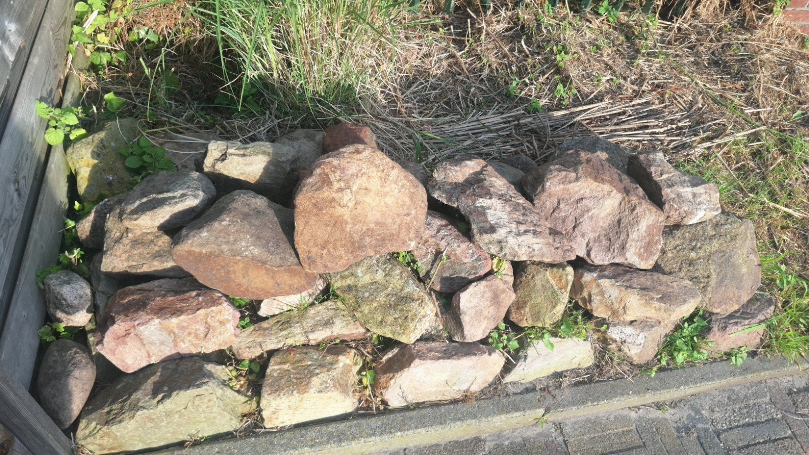 Decoratieve rotsen voor tuin., Ophalen, Gebruikt, Multi, Kei