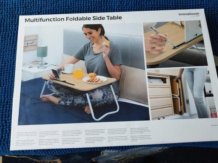Opvouwbare Bedtafel 60x40x28 cm - Nieuw in Verpakking, Minder dan 45 cm, Nieuw, Rechthoekig, Hout