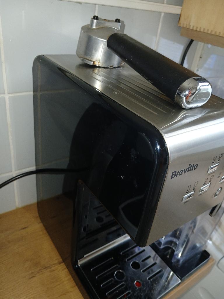 koffiezet machine met Piston en melkopschuimer, Ophalen, Gebruikt, Espresso apparaat, Gemalen koffie