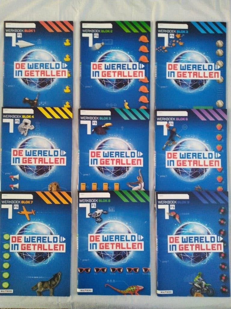 De Wereld in Getallen Groep 8 / 9 Werkboeken 7FS voor €40,00, Ophalen of Verzenden, Nieuw, Overige niveaus, Overige vakken