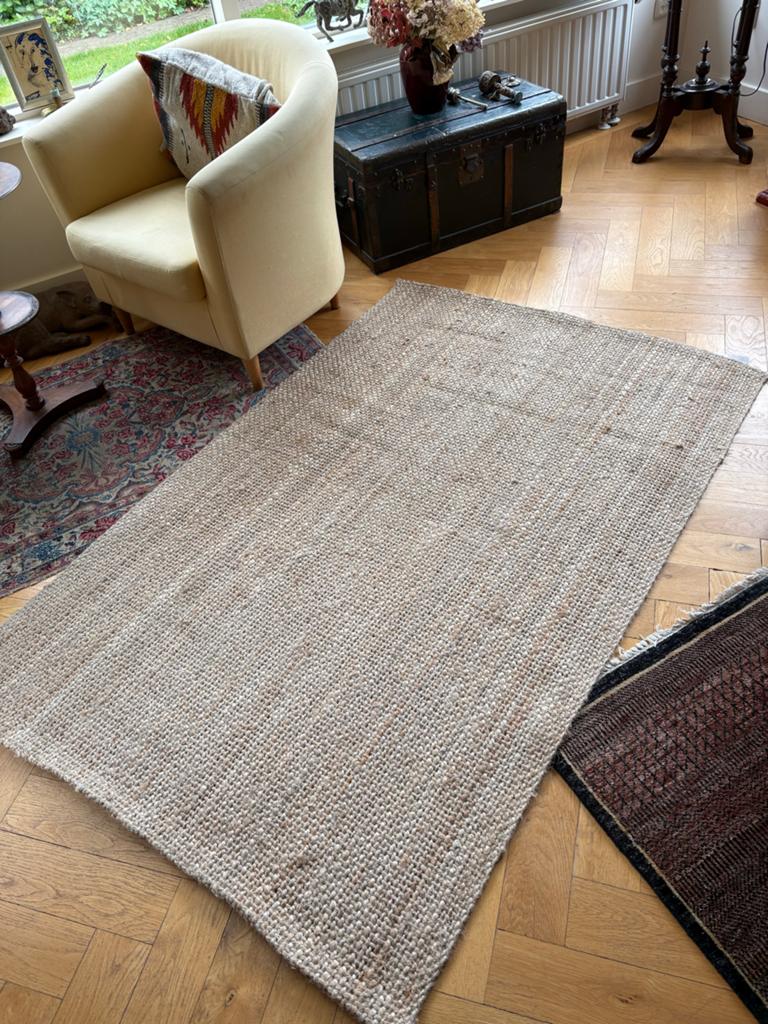 vloerkleed ikea tapijt naturel, 100 tot 150 cm, Beige, Ophalen of Verzenden, Zo goed als nieuw