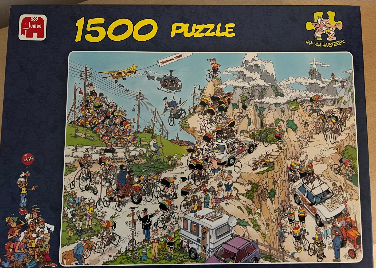 Jan van Haasteren Tour de France Puzzel 1500 stukjes, Hobby en Vrije tijd, Denksport en Puzzels, Ophalen, 500 t/m 1500 stukjes