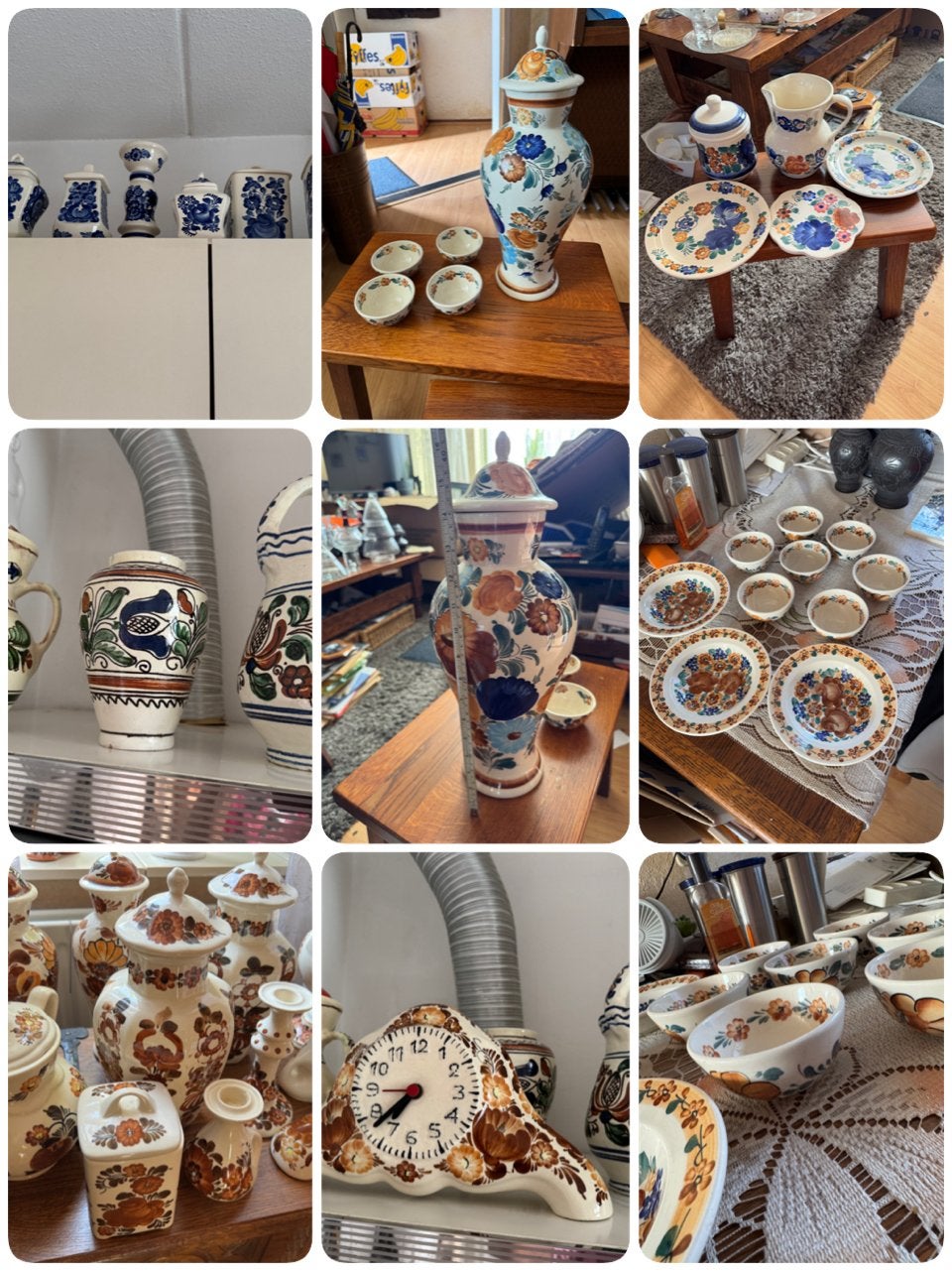 Handgeschilderd Pools Keramiek Servies en Decoratie, Antiek en Kunst, Ophalen of Verzenden