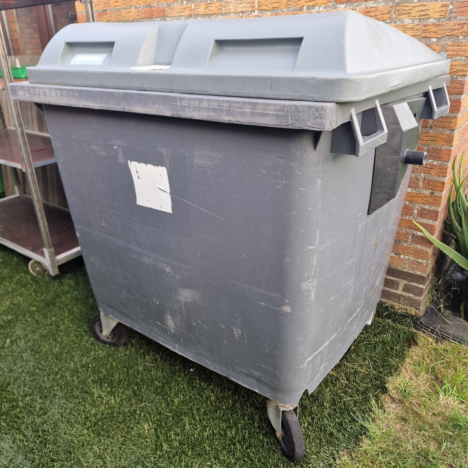 grote afvalcontainer, Ophalen, Gebruikt, Kunststof, Overige typen