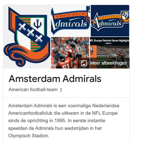 Origineel American Footbal Amsterdam Admirals jas, Ophalen, Zo goed als nieuw, Overige sporten, Overige typen