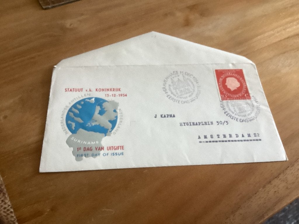 No3163 E20 gelopen Amsterdam Nederland jaargangen fdc 1963, Verzenden, Onbeschreven, Nederland