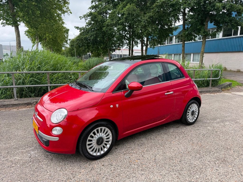 Fiat 500 0.9 TwinAir Lounge!Panodak!1eigenaar! Leder!Airco!L, Voorwielaandrijving, Euro 5, 86 pk, Gebruikt