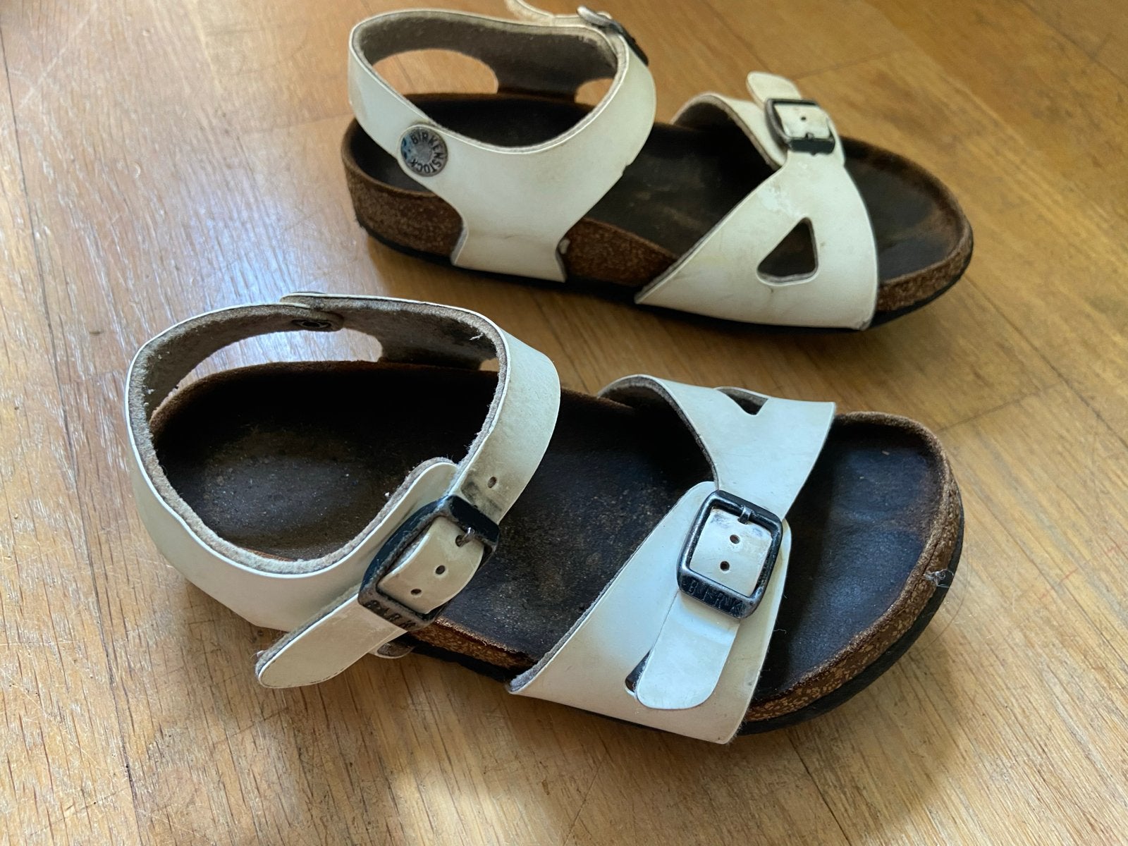 Birkenstock witte sandalen maat 28/29, Ophalen of Verzenden, Gebruikt, Jongen of Meisje, Schoenen
