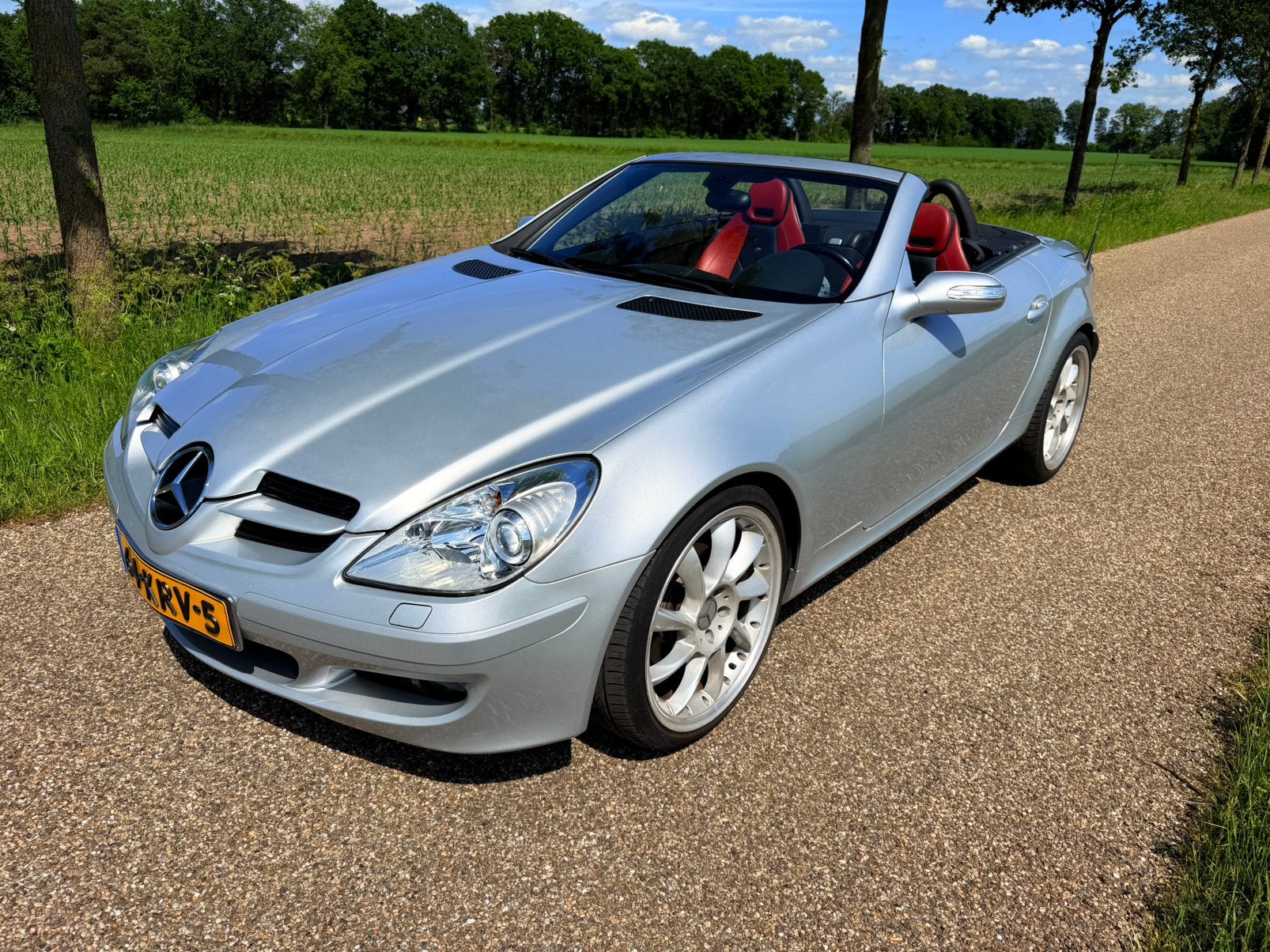 MB SLK280 3.0 AUT , Vol opties, Inruil mogelijk, Auto's, Mercedes-Benz, Zwart, Cabriolet, Bedrijf, 2 stoelen
