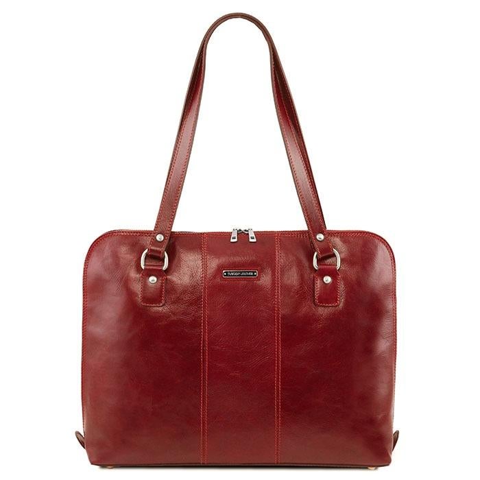 Tuscany Leather Ravenna leren rode nieuwe business laptoptas, Sieraden, Tassen en Uiterlijk, Tassen | Damestassen, Ophalen of Verzenden