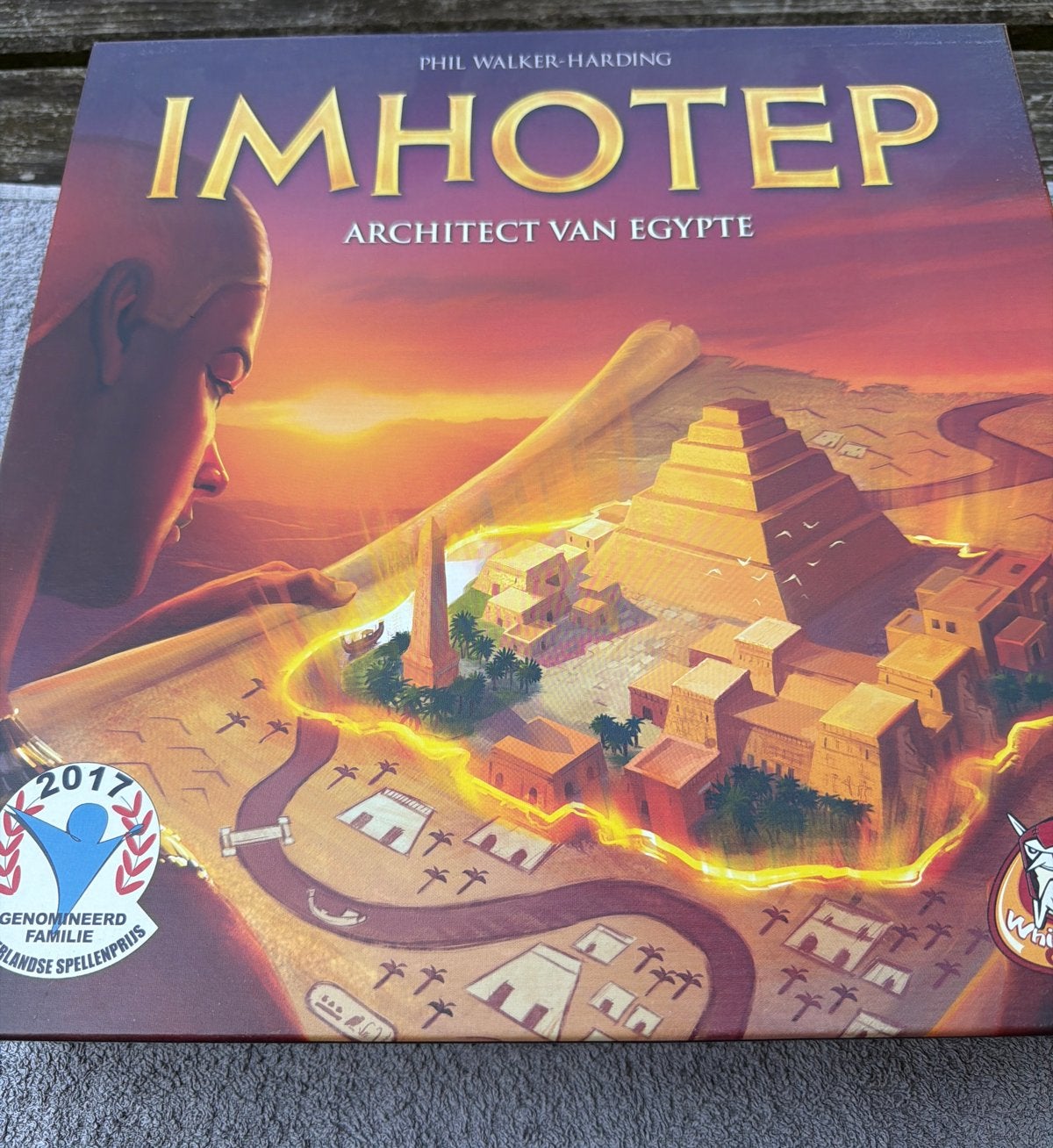 Imhotep Bordspel - Strategisch Bouwspel, Hobby en Vrije tijd, Drie of vier spelers, Ophalen of Verzenden, Zo goed als nieuw