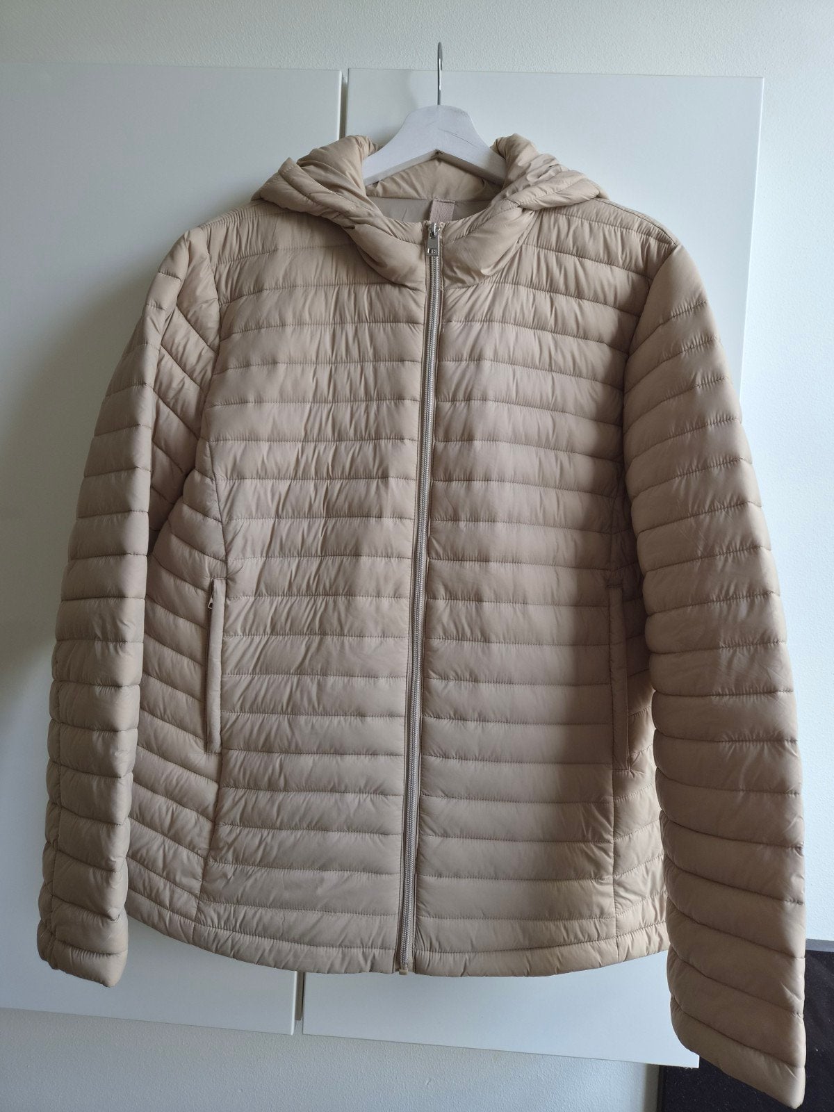 Opus Howana Lichtgewicht Gewatteerde Jas - Maat M, Maat 38/40 (M), Beige, Ophalen of Verzenden, Zo goed als nieuw