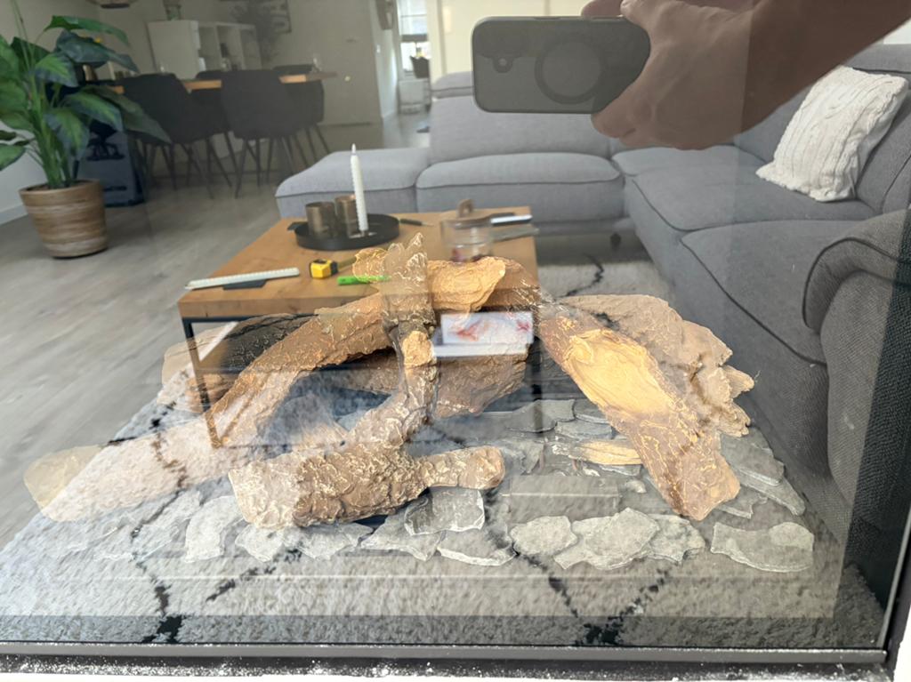 Gashaard Bellfires Vertical Small  met afstandbediening, Huis en Inrichting, Haarden, Ophalen, Zo goed als nieuw, Inbouwhaard