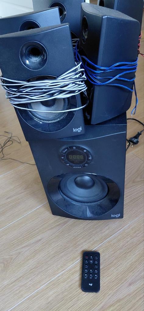 Logitech Z607 5.1Surround Sound Systeem met Afstandsbedieni, Overige merken, Gebruikt, Ophalen of Verzenden, Complete surroundset