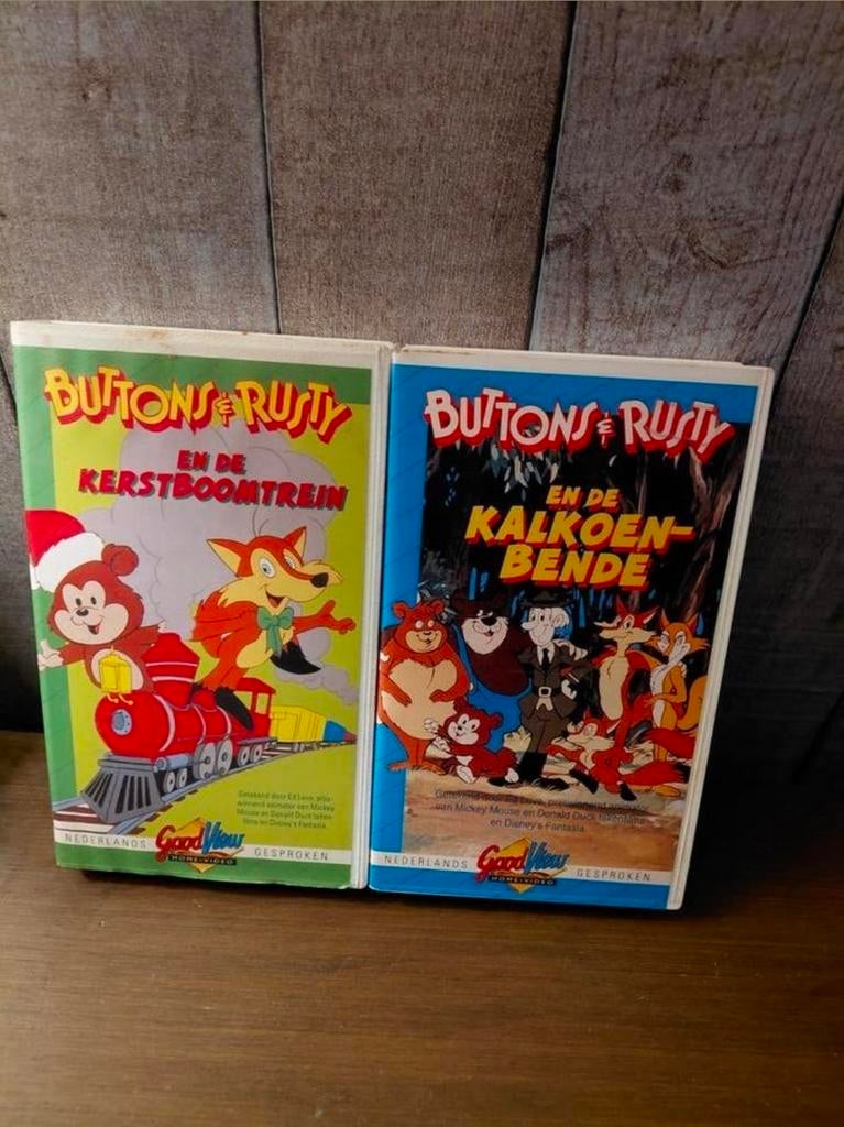 2 Buttons & Rusty videobanden., Cd's en Dvd's, VHS | Kinderen en Jeugd, Alle leeftijden, Ophalen of Verzenden, Gebruikt